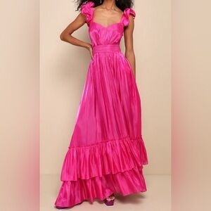 Lulus Pink Gown - Size Small - Worn once for 2 hours